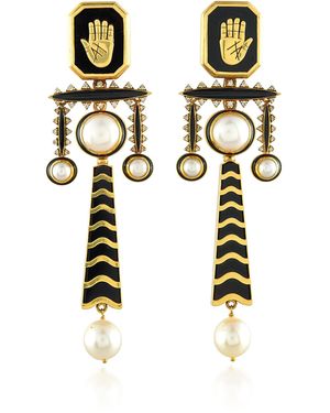 Amrapali 18K Kala Khatta Earrings - Black