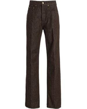 OSSOU Noon Rigid Mid-rise Straight-leg Jeans - Grey
