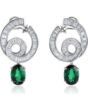 Mindi Mond New York 18K Diamond; Tourmaline Detachable Earrings - Blue