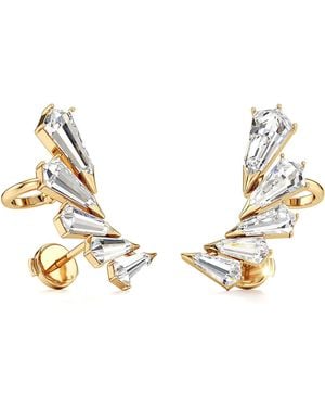 UNSAID Phoenix Wing 18K Diamond Earrings - Metallic