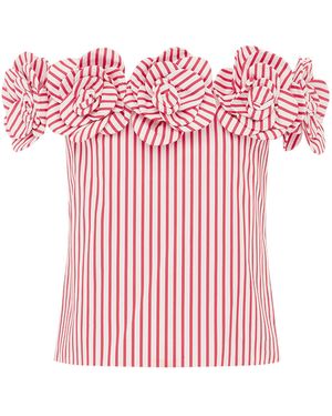 LEO LIN Mckayla Off-The-Shoulder Top - Pink