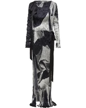 RORY WILLIAM DOCHERTY Crushed Stretch-silk Maxi Dress - Black