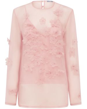 LEO LIN Aurelia Petal Blouse - Pink