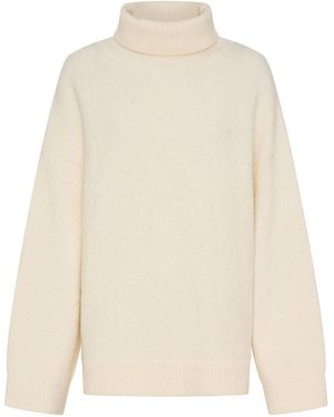 Anna Quan Aspen Knit Turtleneck Jumper - Natural