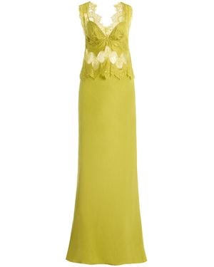 Third Form Exclusive Visions Lace Maxi Dress - Yellow