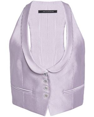 Tom Ford Racerback Silk-blend Waistcoat - Purple