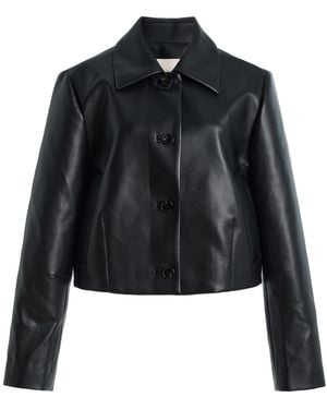 FAVORITE DAUGHTER The Small Town Girl Leather Jacket - Black