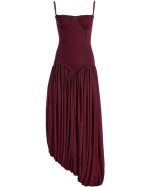 Maygel Coronel Ceniza Jersey Maxi Dress - Purple