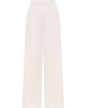 ANDRES OTALORA Dedicame Crepe Straight-Leg Trousers - White