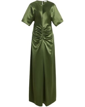 Third Form Anchored Satin Maxi Dress - Green