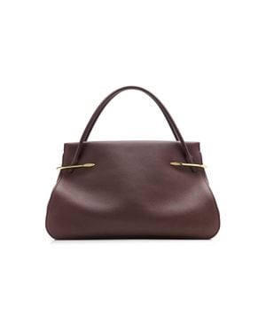 Givenchy Pinch Leather Top-Handle Bag - Brown