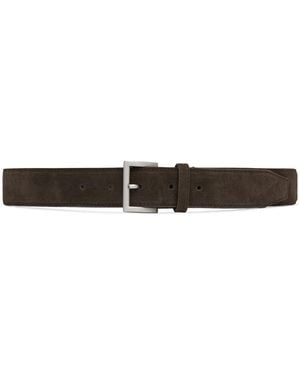 St. Agni Suede Homme Belt - Brown