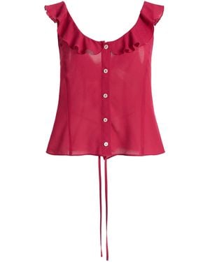 FAVORITE DAUGHTER Exclusive The Love Note Ruffled Top - Red