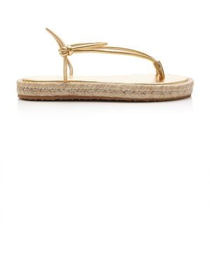 Gianvito Rossi Metallic Leather Sandals - Brown
