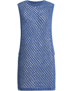 DIOTIMA Grenada Cotton-Blend Crochet Mini Dress - Blue