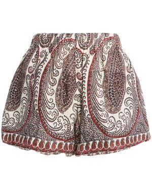 BOTEH Cassia Paisley Linen Bubble Shorts - Multicolour