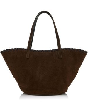 STAUD Caro Suede Bucket Bag - Brown