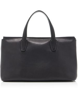 The Row Marcel Leather Tote Bag - Black