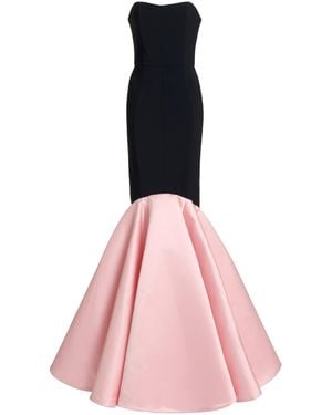 Greta Constantine Morowa Corset Pleated Gown - Pink