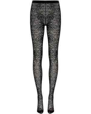 Gabriela Hearst Archibald Lace Tights - Black