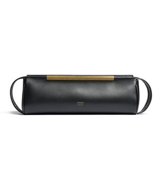 KHAITE Donna Leather Clutch - Black