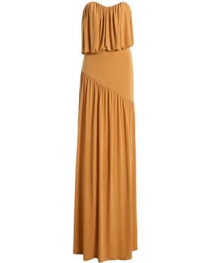 Third Form Withheld Gathered Crepe Maxi Dress - Natural