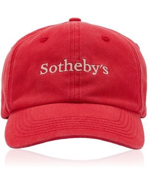 FRAME X Sotheby's Cotton Baseball Cap - Red