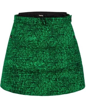 Moncler Genius X Jw Anderson Down-Filled Cotton Mini Skirt - Green