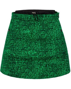 Moncler Genius X Jw Anderson Down-Filled Cotton Mini Skirt - Green