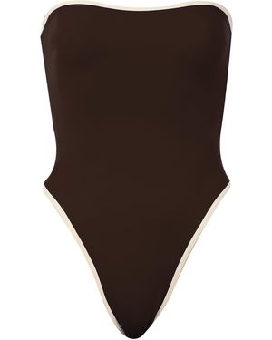 Ay Que Calor Exclusive Nico One-Piece Swimsuit - Brown