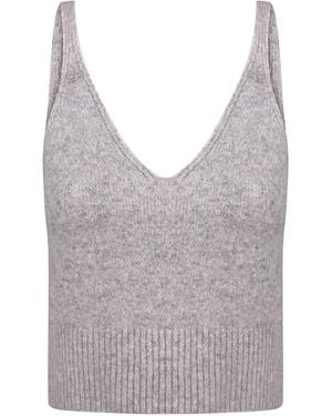 Anna October Mylene Knit Top - Grey