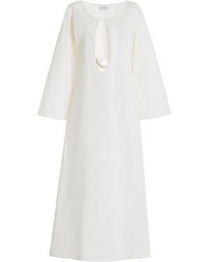 Marlies Grace Exclusive Ocean Cotton Maxi Dress - White
