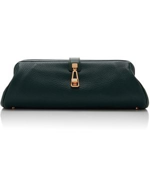 Gabriela Hearst Paola Leather Clutch - Black