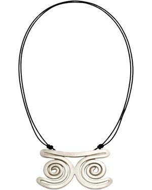 CANO Numa Leather Necklace - Metallic