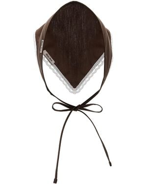 Miu Miu Tie-Around Poplin Bandana - Black