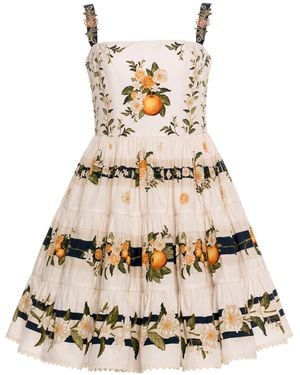 Agua Bendita Lima Mini Valle Cotton Mini Dress - Natural
