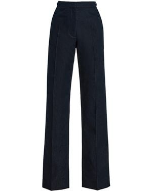 DARKPARK Grace Chambray Straight-Leg Pants - Blue