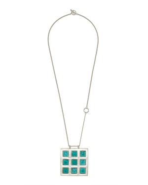 Julietta Exclusive Sabine Rhodium-plated Magnesite Necklace - White