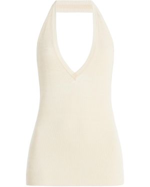 Nili Lotan Ivey Silk Halter Top - Natural