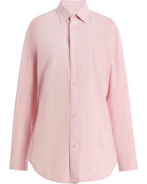 DARKPARK Anne Cinched Cotton-Poplin Shirt - Pink