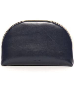 The Row Sylvia Leather Clutch - Blue