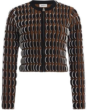 Jonathan Simkhai Kylie Scalloped Compact Knit Cardigan - Black