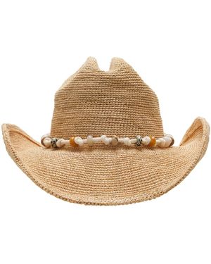 Soleil Soleil Cassidy Raffia Hat - Natural