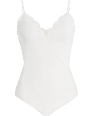 Sea Babette Eyelet One-Piece Swimsuit - White