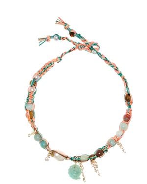 Joie Tropical Neon Glow Shell 18K Necklace - Metallic