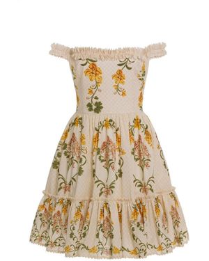 Agua Bendita Boreal Cordillera Mini Dress - Natural