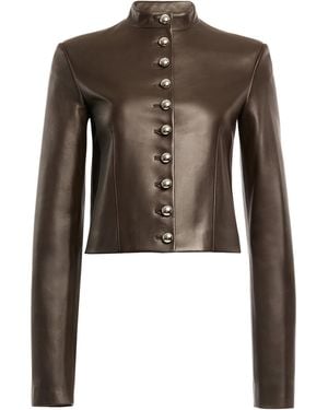 Altuzarra Dixon Leather Jacket - Brown