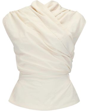 Harris Tapper Exclusive Chaimberlain Wrap Top - White