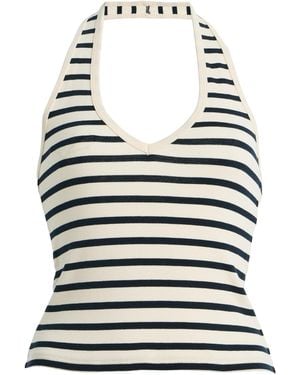 Nili Lotan Britt Cotton Halter Top - Multicolour