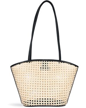 Bembien Mira Large Rattan Tote - White